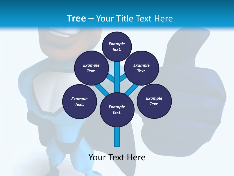 A Cartoon Character Giving A Thumbs Up PowerPoint Template