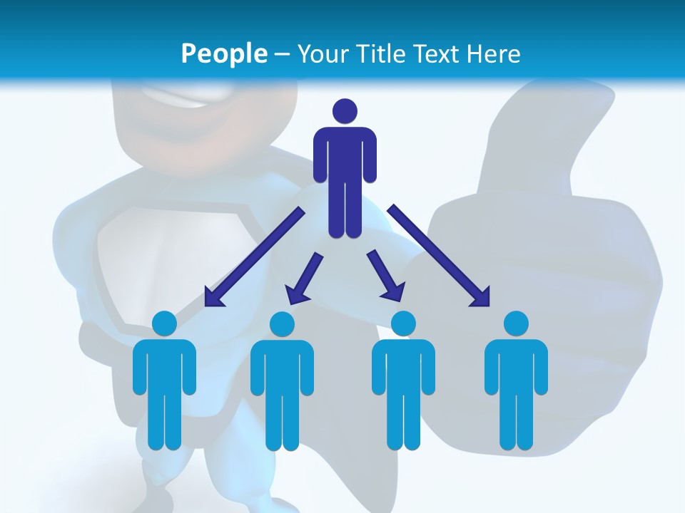 A Cartoon Character Giving A Thumbs Up PowerPoint Template