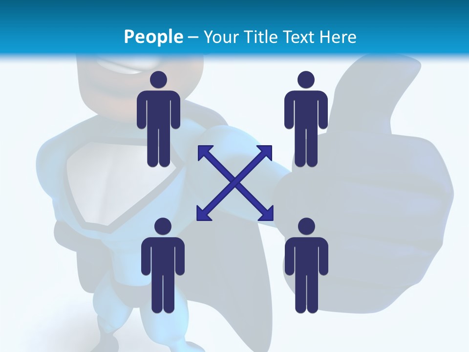 A Cartoon Character Giving A Thumbs Up PowerPoint Template