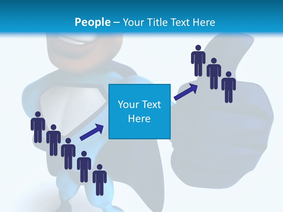 A Cartoon Character Giving A Thumbs Up PowerPoint Template