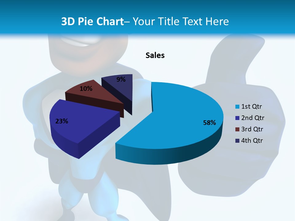 A Cartoon Character Giving A Thumbs Up PowerPoint Template