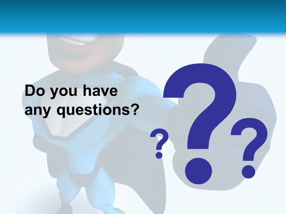 A Cartoon Character Giving A Thumbs Up PowerPoint Template