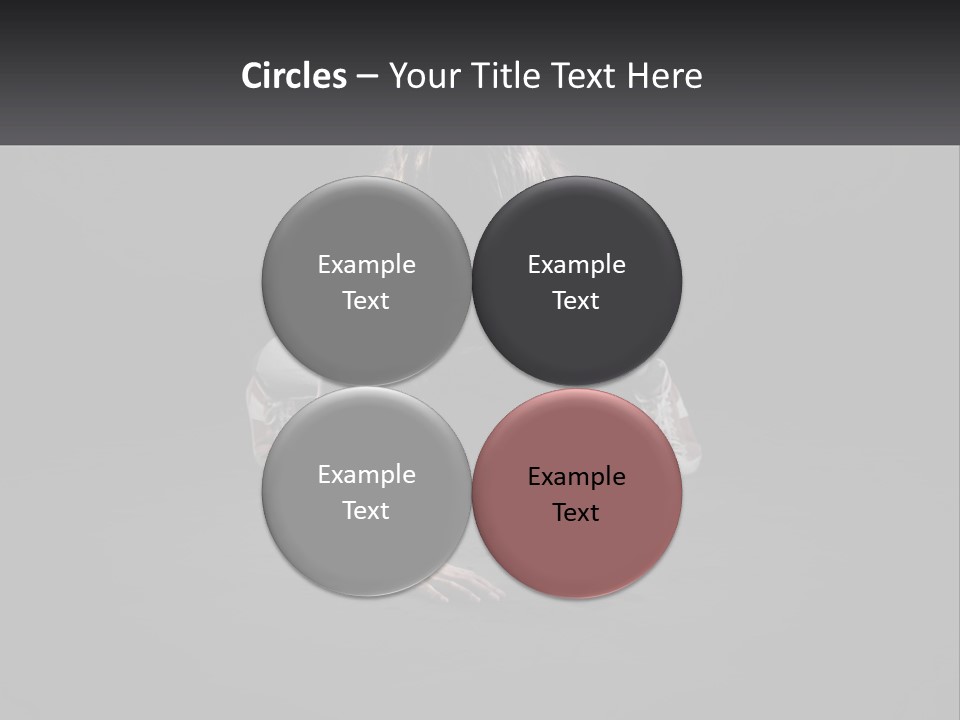 A Woman Doing Push Ups In The Dark PowerPoint Template