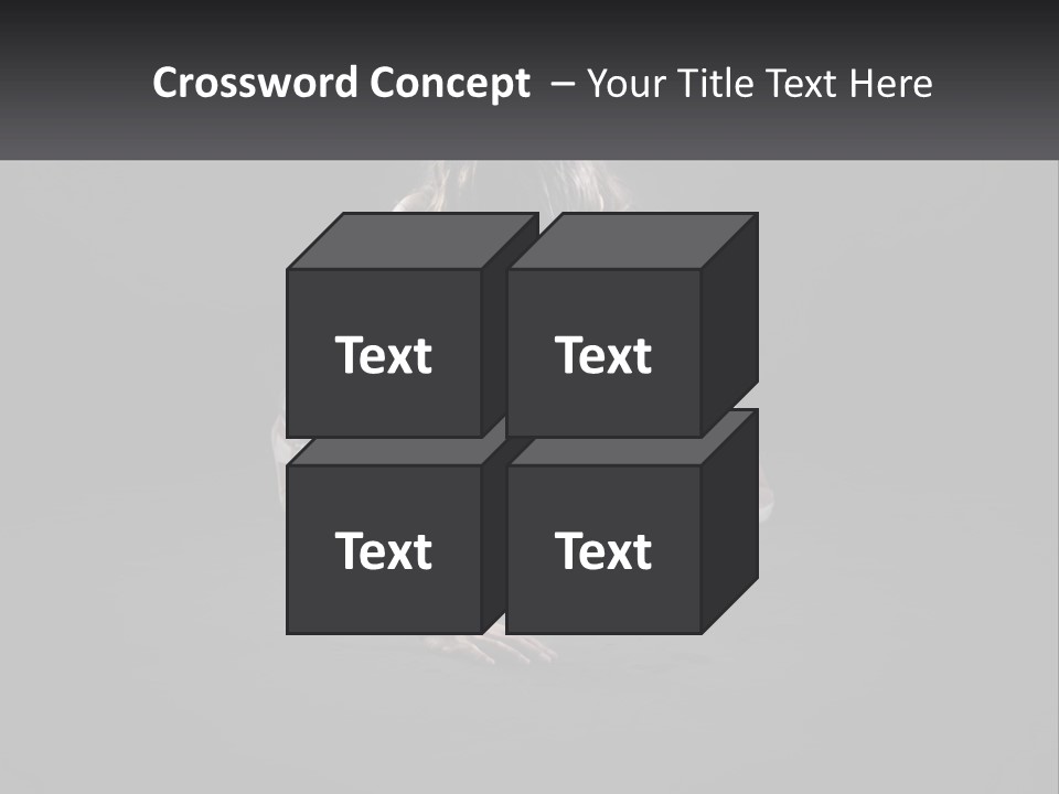 A Woman Doing Push Ups In The Dark PowerPoint Template
