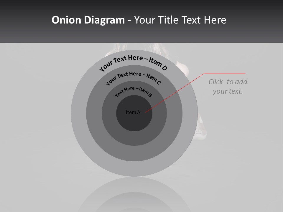 A Woman Doing Push Ups In The Dark PowerPoint Template