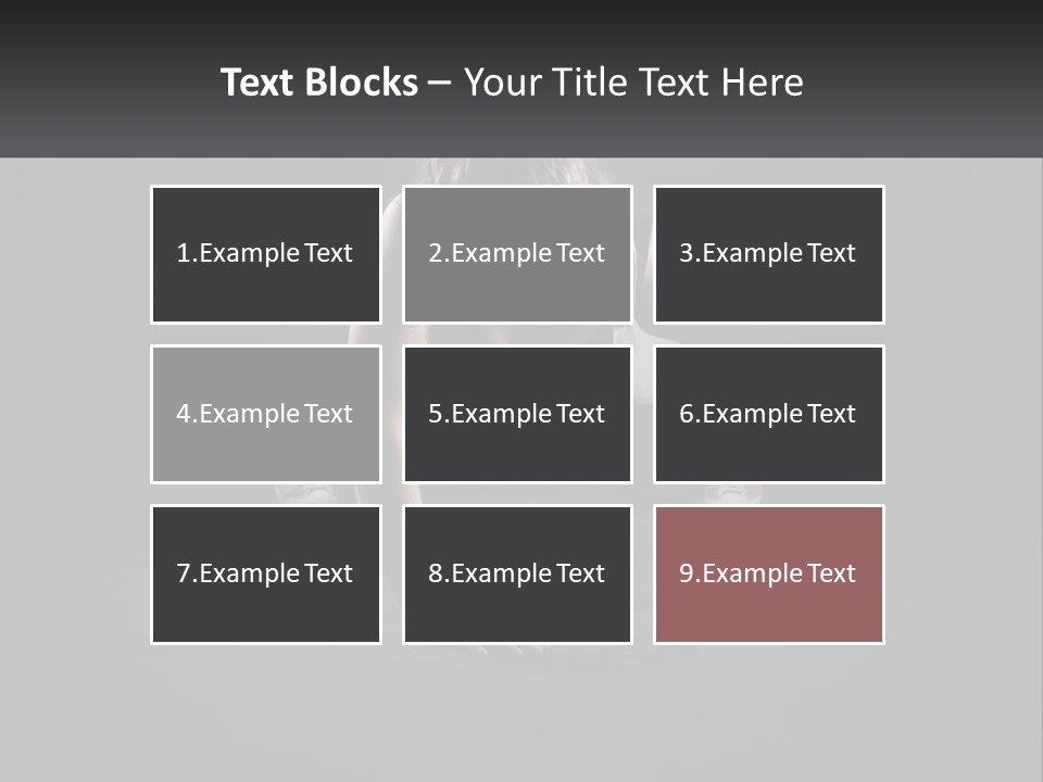 A Woman Doing Push Ups In The Dark PowerPoint Template