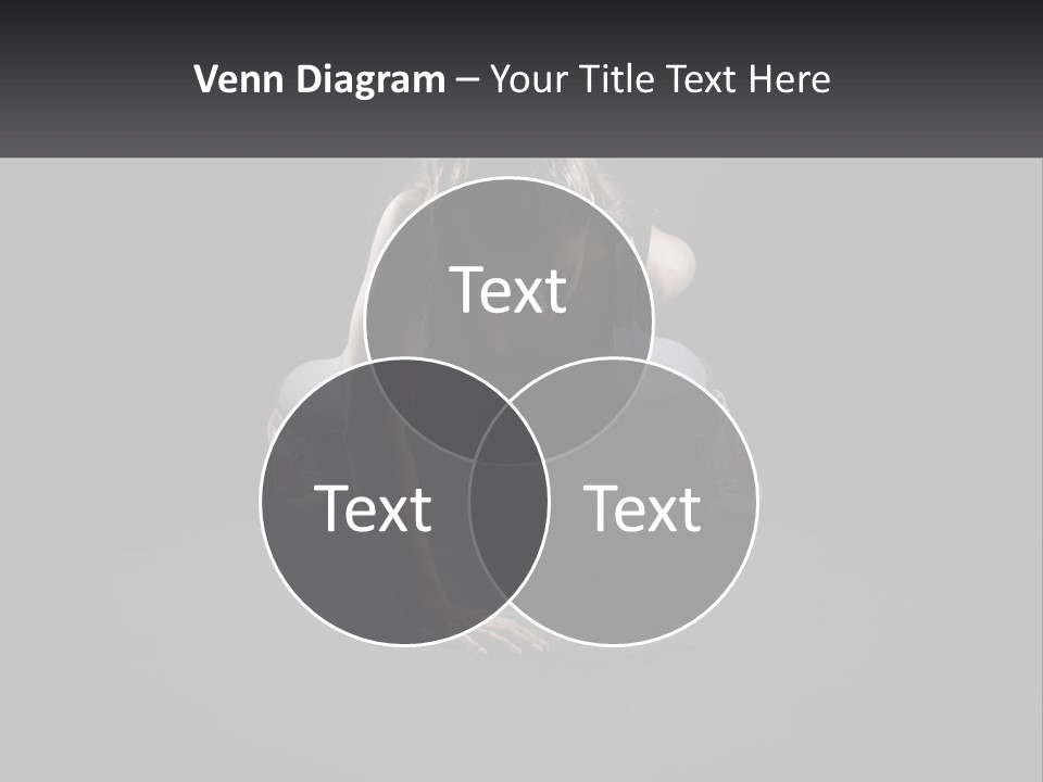 A Woman Doing Push Ups In The Dark PowerPoint Template