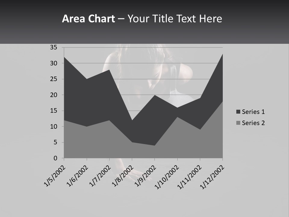 A Woman Doing Push Ups In The Dark PowerPoint Template