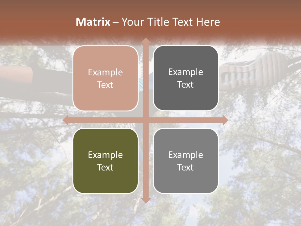 A Woman Doing A Handstand On A Tree Powerpoint Presentation PowerPoint Template