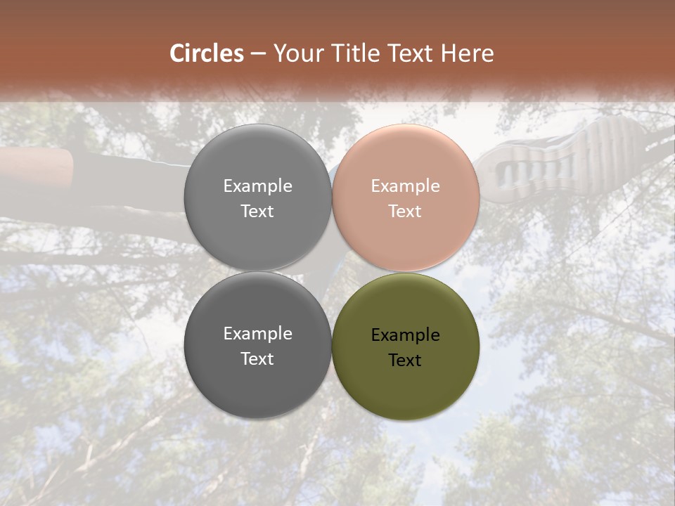 A Woman Doing A Handstand On A Tree Powerpoint Presentation PowerPoint Template