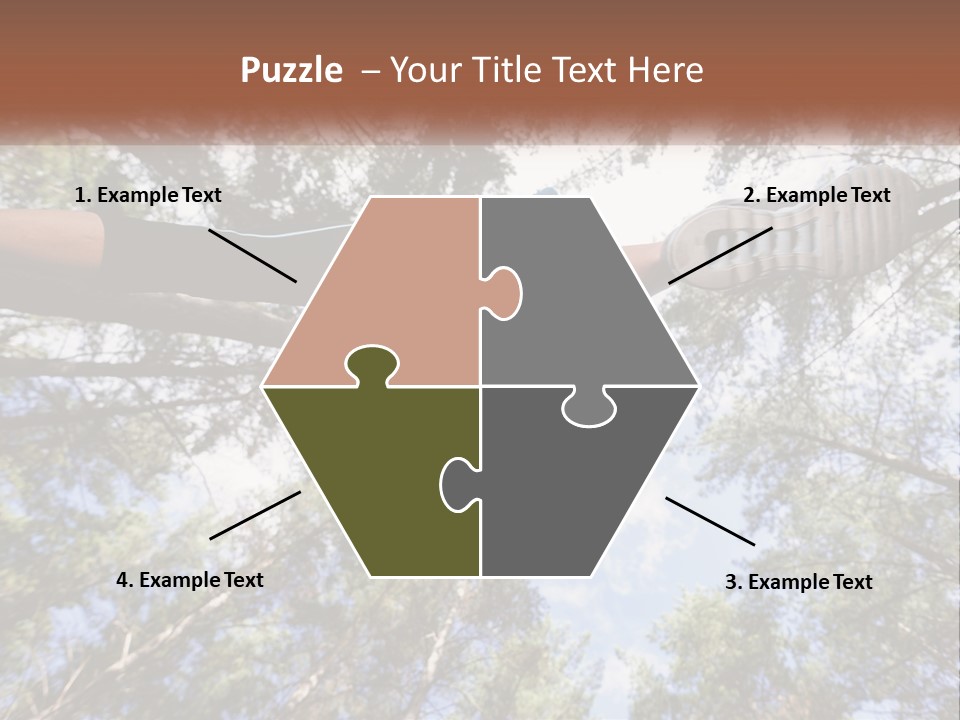 A Woman Doing A Handstand On A Tree Powerpoint Presentation PowerPoint Template