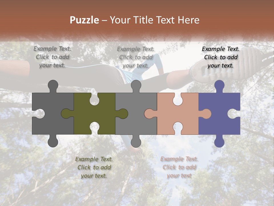 A Woman Doing A Handstand On A Tree Powerpoint Presentation PowerPoint Template