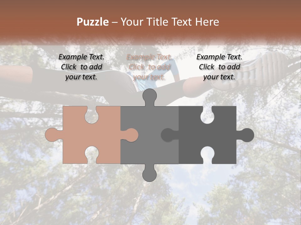 A Woman Doing A Handstand On A Tree Powerpoint Presentation PowerPoint Template