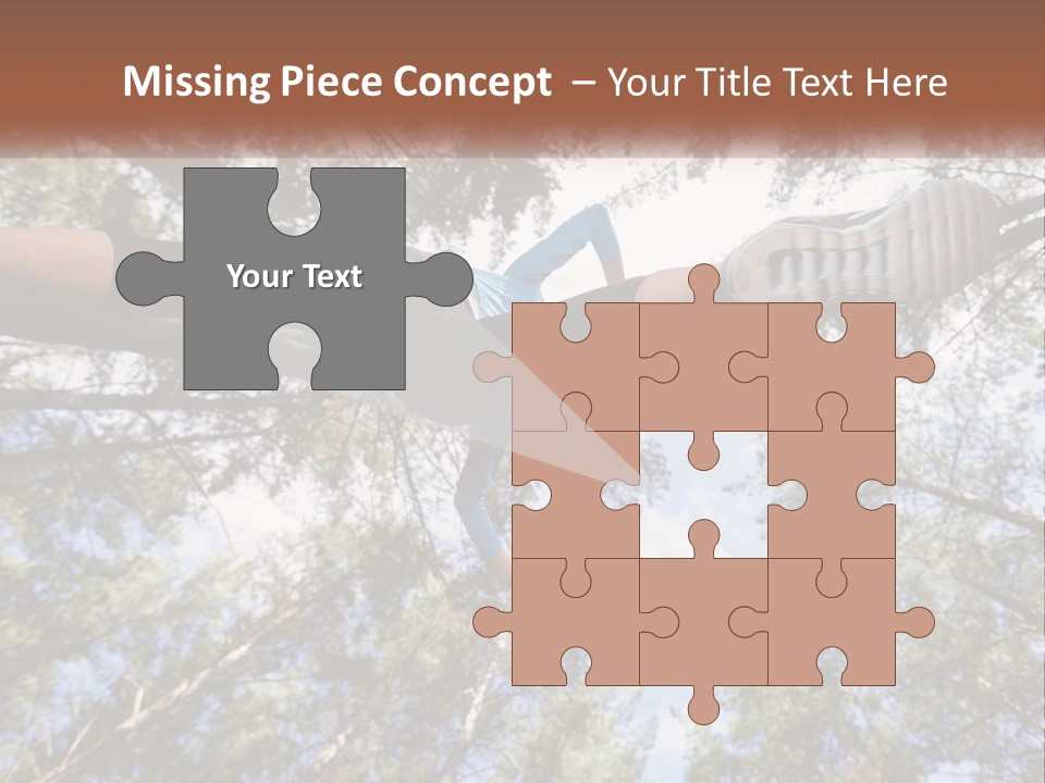 A Woman Doing A Handstand On A Tree Powerpoint Presentation PowerPoint Template