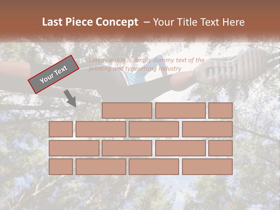 A Woman Doing A Handstand On A Tree Powerpoint Presentation PowerPoint Template