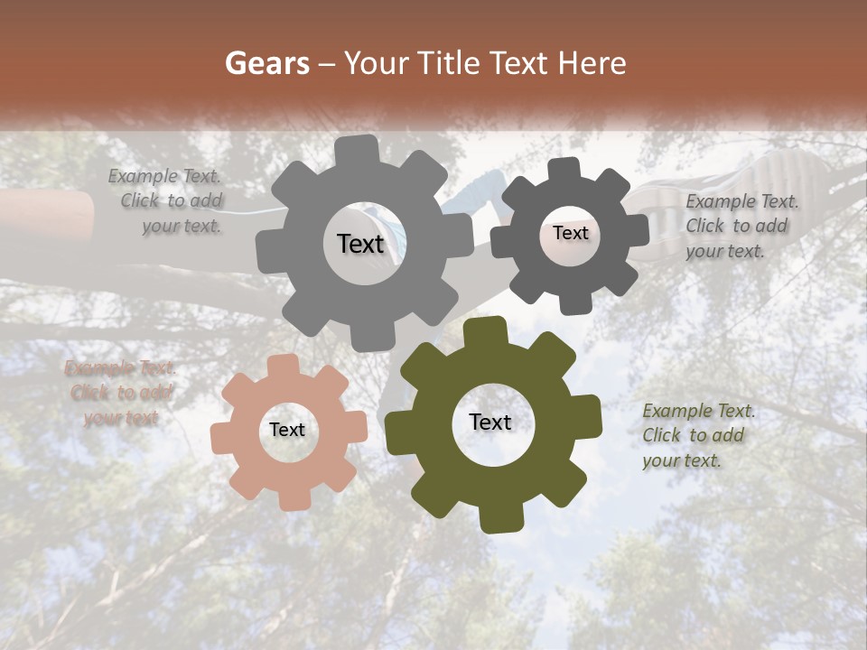 A Woman Doing A Handstand On A Tree Powerpoint Presentation PowerPoint Template