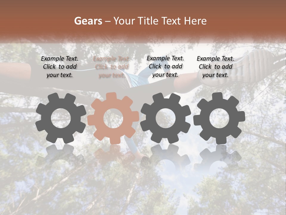 A Woman Doing A Handstand On A Tree Powerpoint Presentation PowerPoint Template