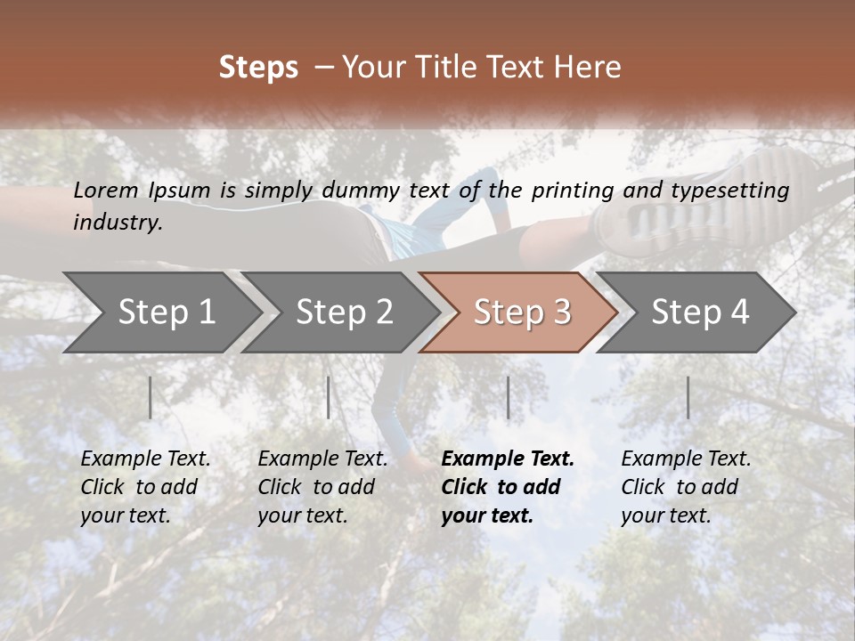 A Woman Doing A Handstand On A Tree Powerpoint Presentation PowerPoint Template