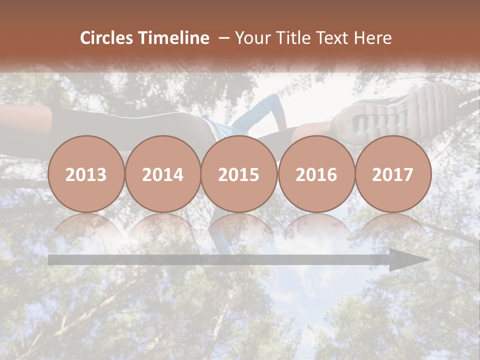 A Woman Doing A Handstand On A Tree Powerpoint Presentation PowerPoint Template