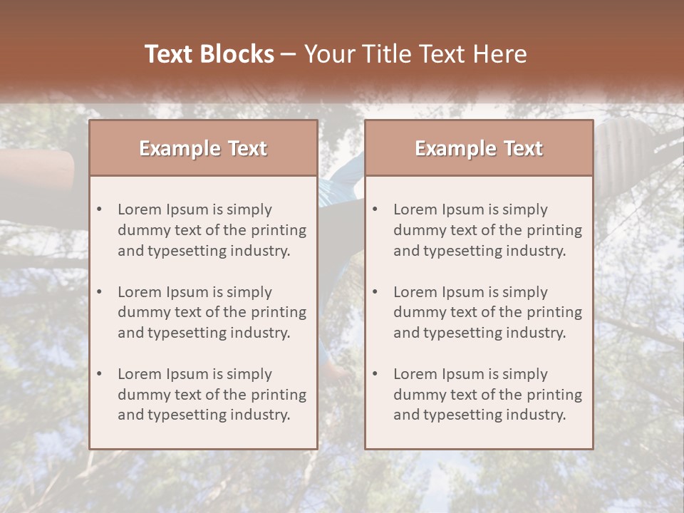 A Woman Doing A Handstand On A Tree Powerpoint Presentation PowerPoint Template