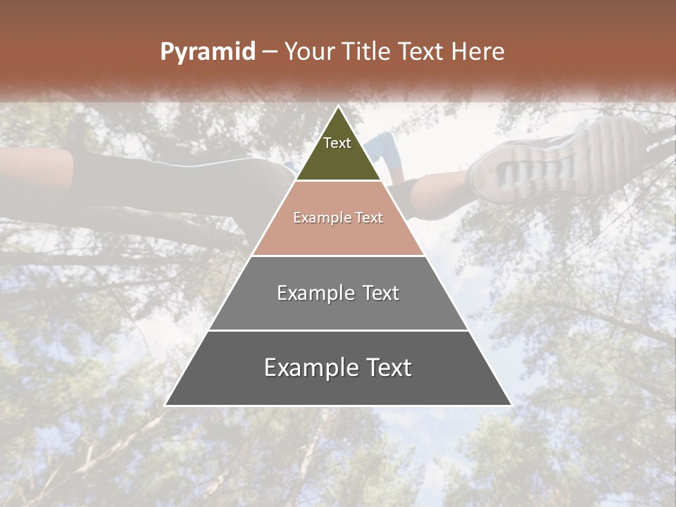 A Woman Doing A Handstand On A Tree Powerpoint Presentation PowerPoint Template