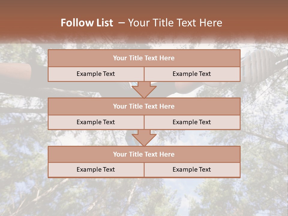 A Woman Doing A Handstand On A Tree Powerpoint Presentation PowerPoint Template