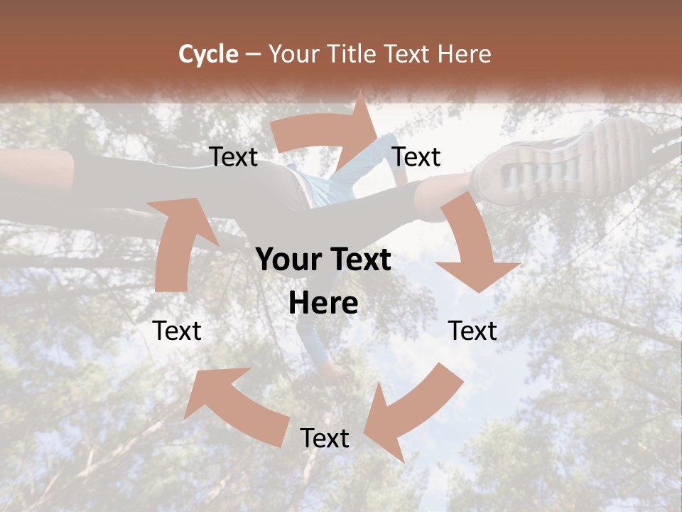 A Woman Doing A Handstand On A Tree Powerpoint Presentation PowerPoint Template