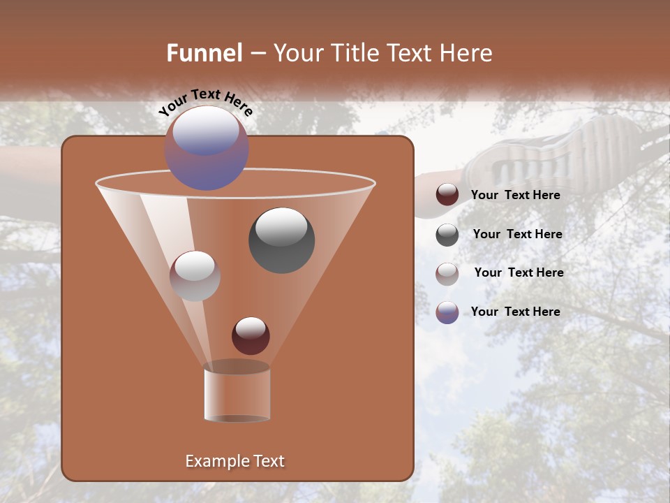 A Woman Doing A Handstand On A Tree Powerpoint Presentation PowerPoint Template