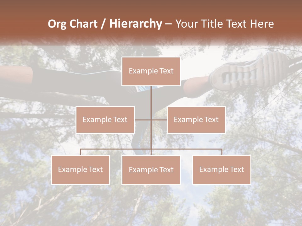 A Woman Doing A Handstand On A Tree Powerpoint Presentation PowerPoint Template