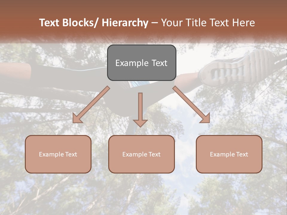 A Woman Doing A Handstand On A Tree Powerpoint Presentation PowerPoint Template