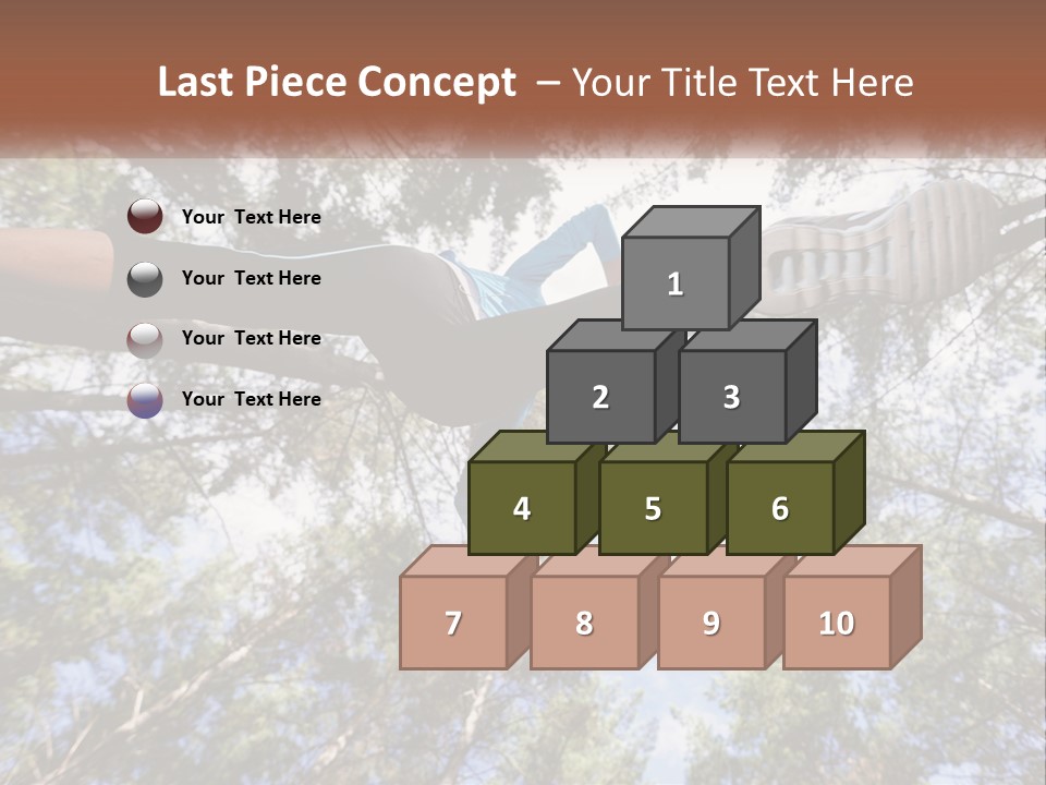 A Woman Doing A Handstand On A Tree Powerpoint Presentation PowerPoint Template