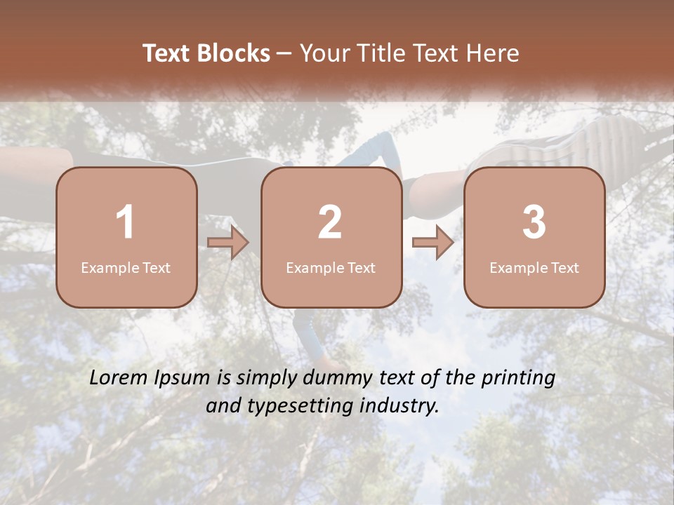 A Woman Doing A Handstand On A Tree Powerpoint Presentation PowerPoint Template