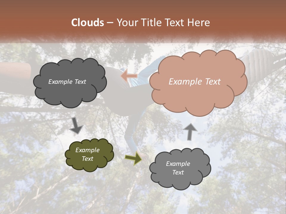 A Woman Doing A Handstand On A Tree Powerpoint Presentation PowerPoint Template