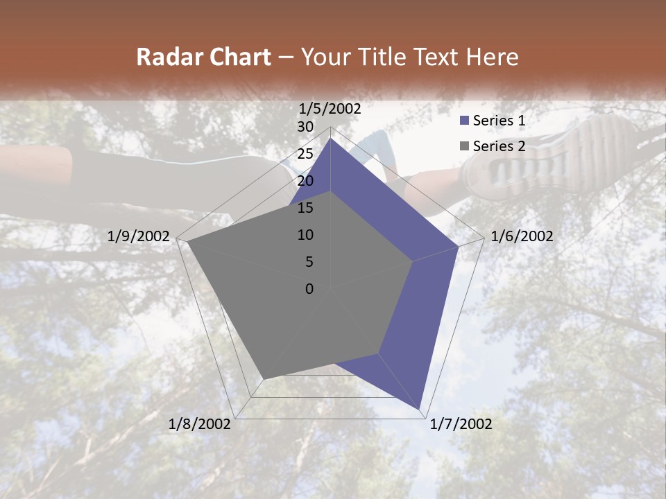 A Woman Doing A Handstand On A Tree Powerpoint Presentation PowerPoint Template