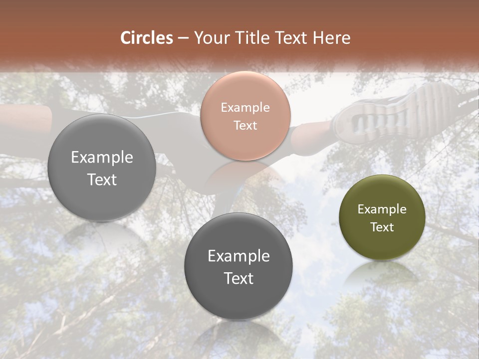 A Woman Doing A Handstand On A Tree Powerpoint Presentation PowerPoint Template