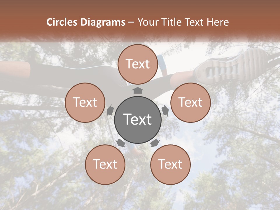 A Woman Doing A Handstand On A Tree Powerpoint Presentation PowerPoint Template