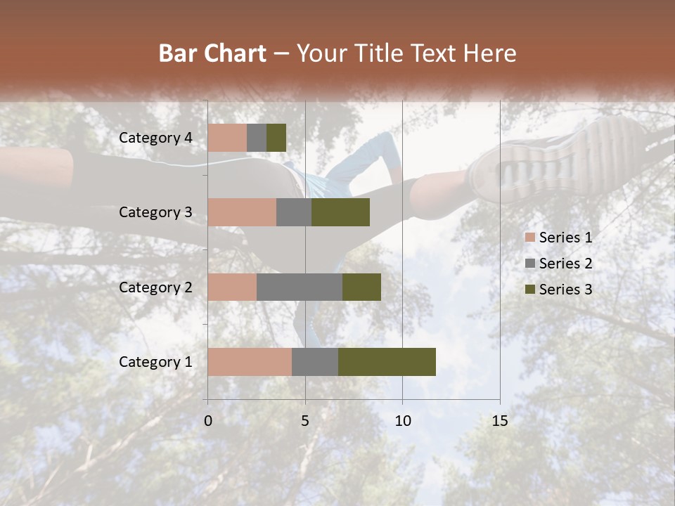 A Woman Doing A Handstand On A Tree Powerpoint Presentation PowerPoint Template