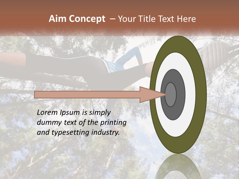 A Woman Doing A Handstand On A Tree Powerpoint Presentation PowerPoint Template