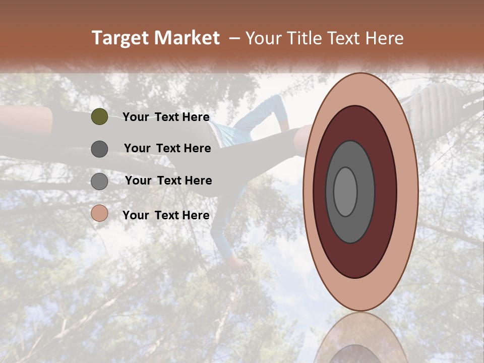 A Woman Doing A Handstand On A Tree Powerpoint Presentation PowerPoint Template