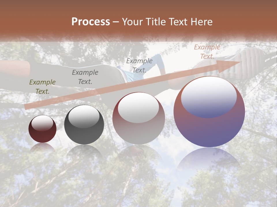 A Woman Doing A Handstand On A Tree Powerpoint Presentation PowerPoint Template