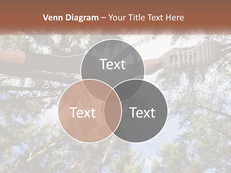 A Woman Doing A Handstand On A Tree Powerpoint Presentation PowerPoint Template