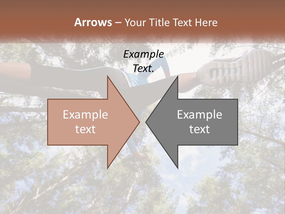 A Woman Doing A Handstand On A Tree Powerpoint Presentation PowerPoint Template