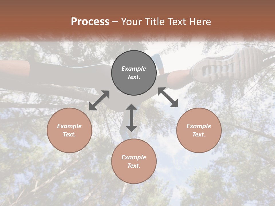 A Woman Doing A Handstand On A Tree Powerpoint Presentation PowerPoint Template