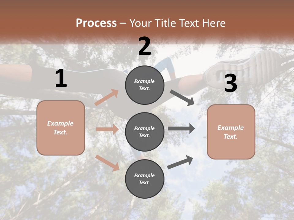 A Woman Doing A Handstand On A Tree Powerpoint Presentation PowerPoint Template