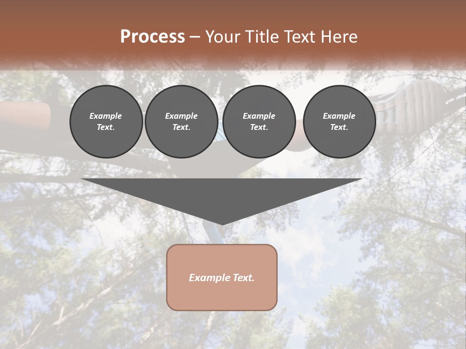 A Woman Doing A Handstand On A Tree Powerpoint Presentation PowerPoint Template