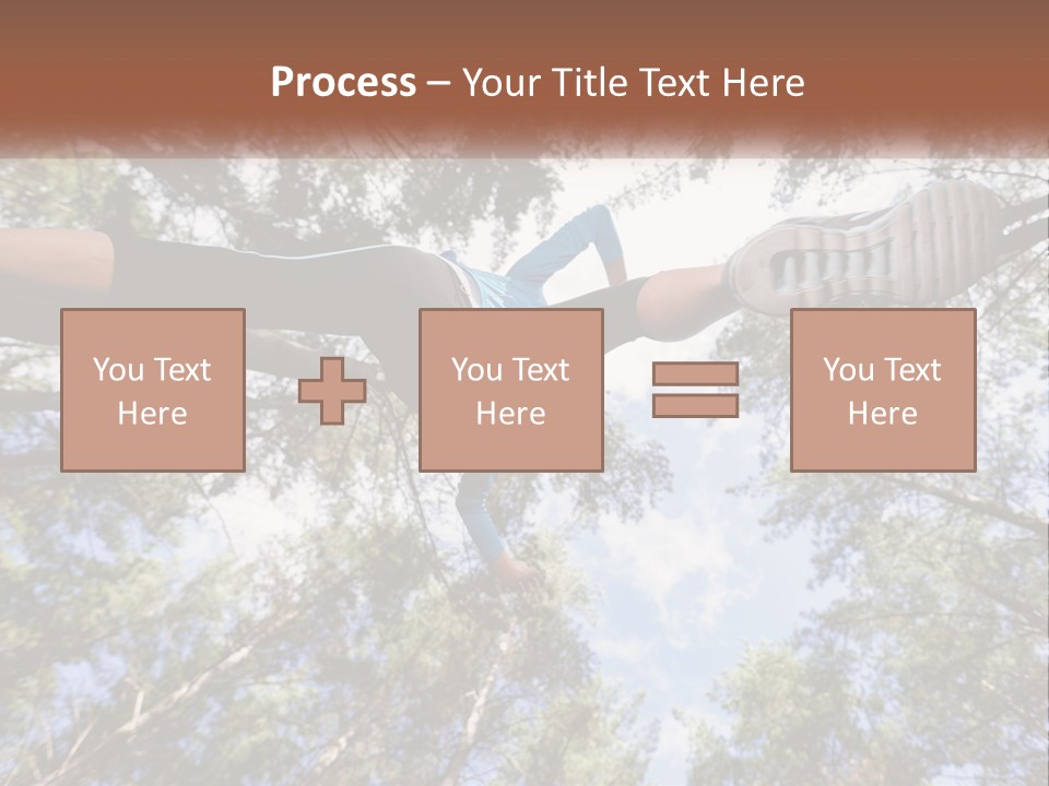A Woman Doing A Handstand On A Tree Powerpoint Presentation PowerPoint Template