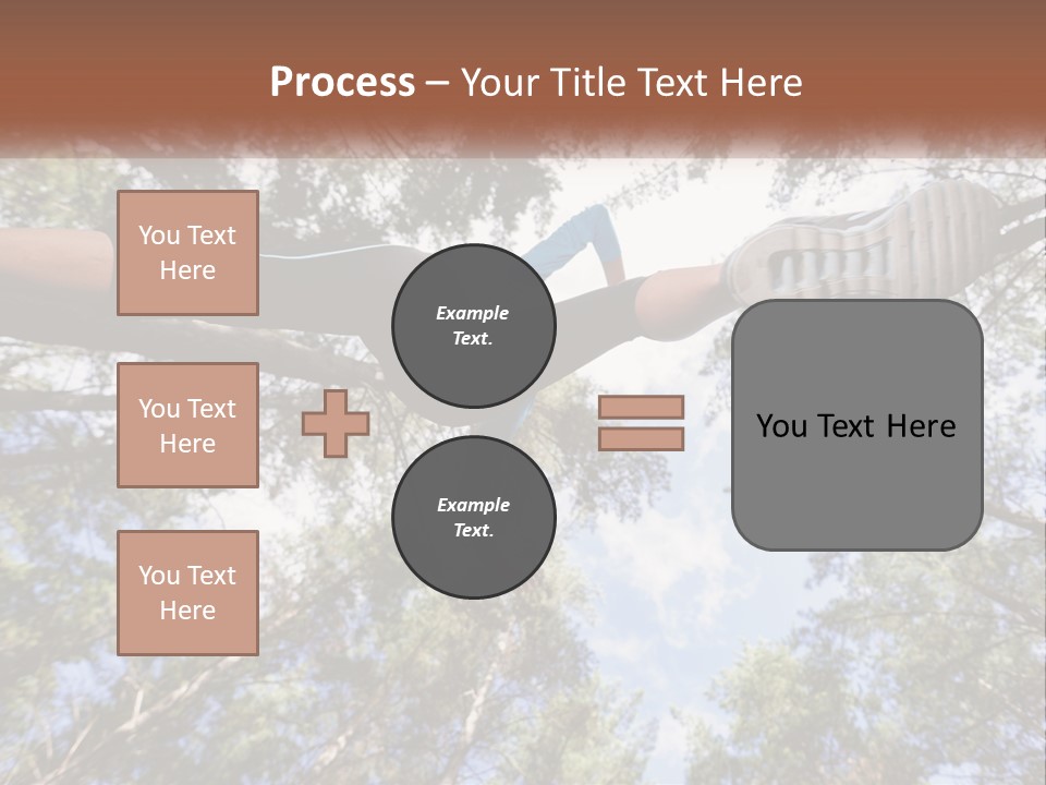 A Woman Doing A Handstand On A Tree Powerpoint Presentation PowerPoint Template