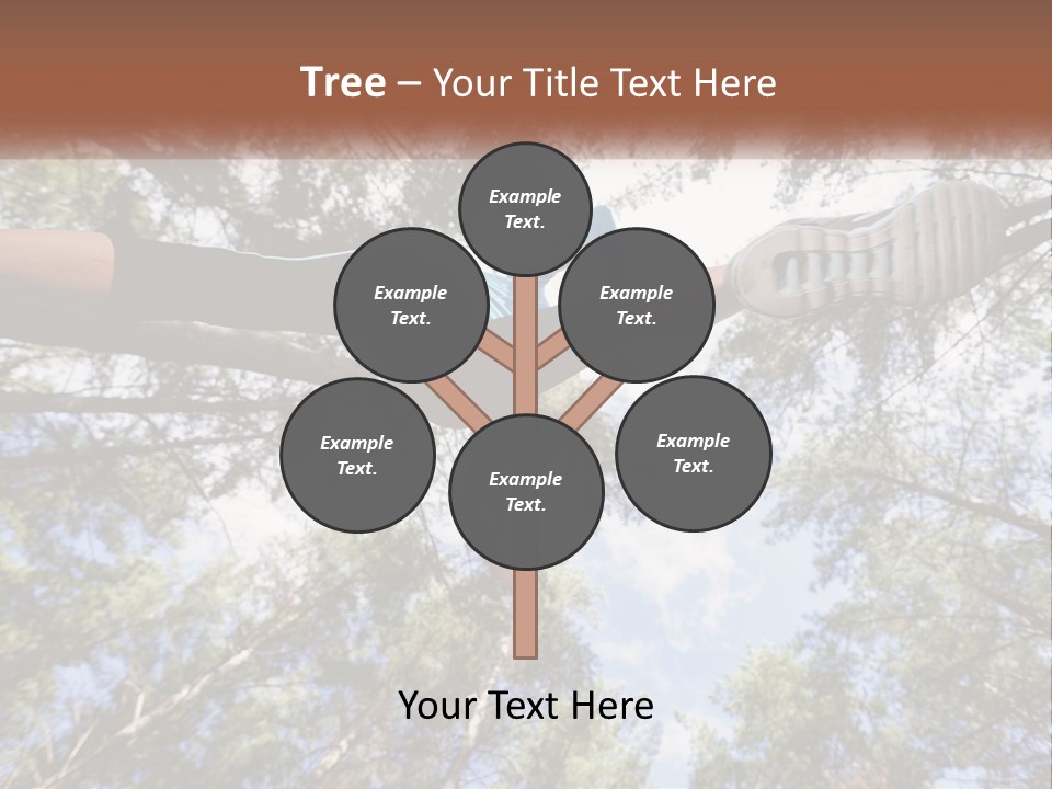 A Woman Doing A Handstand On A Tree Powerpoint Presentation PowerPoint Template