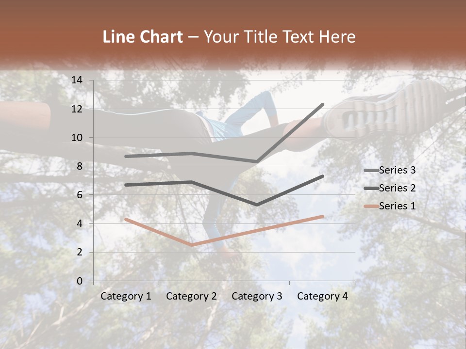 A Woman Doing A Handstand On A Tree Powerpoint Presentation PowerPoint Template