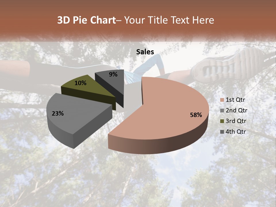 A Woman Doing A Handstand On A Tree Powerpoint Presentation PowerPoint Template